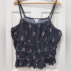 Torrid FESTI Striped Floral top